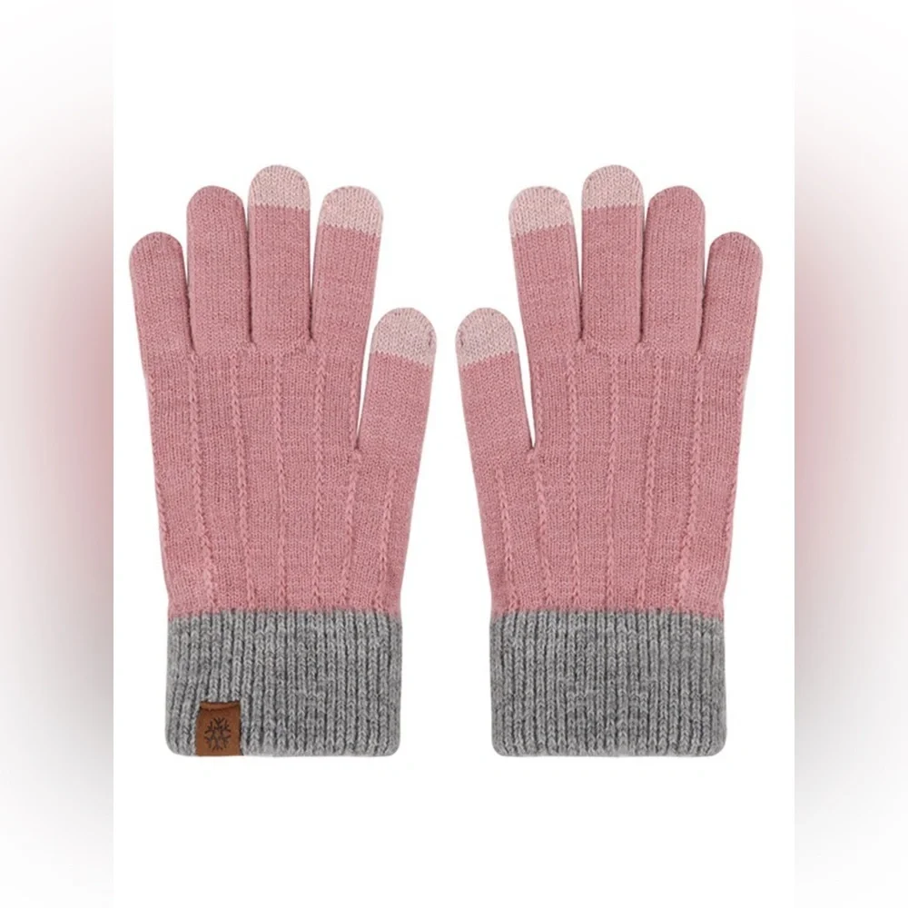 Warm Knitted Touchscreen Gloves